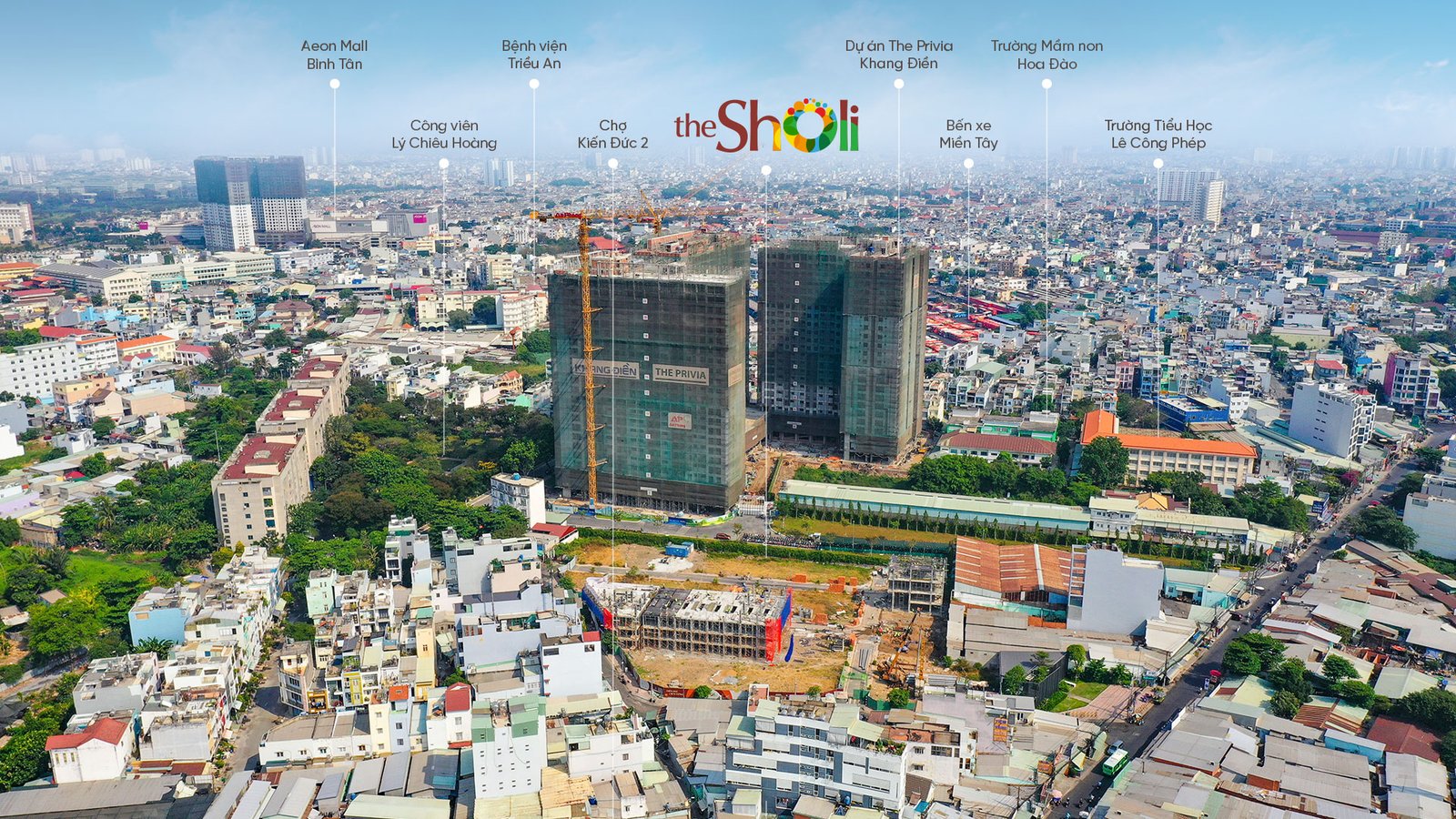 Kết nối giao thông The Sholi liền kề Quận 6